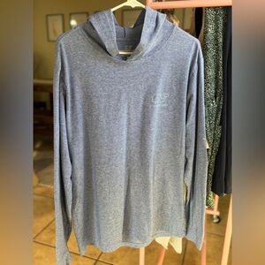 Vineyard Vines Heather Blue Hooded Tee